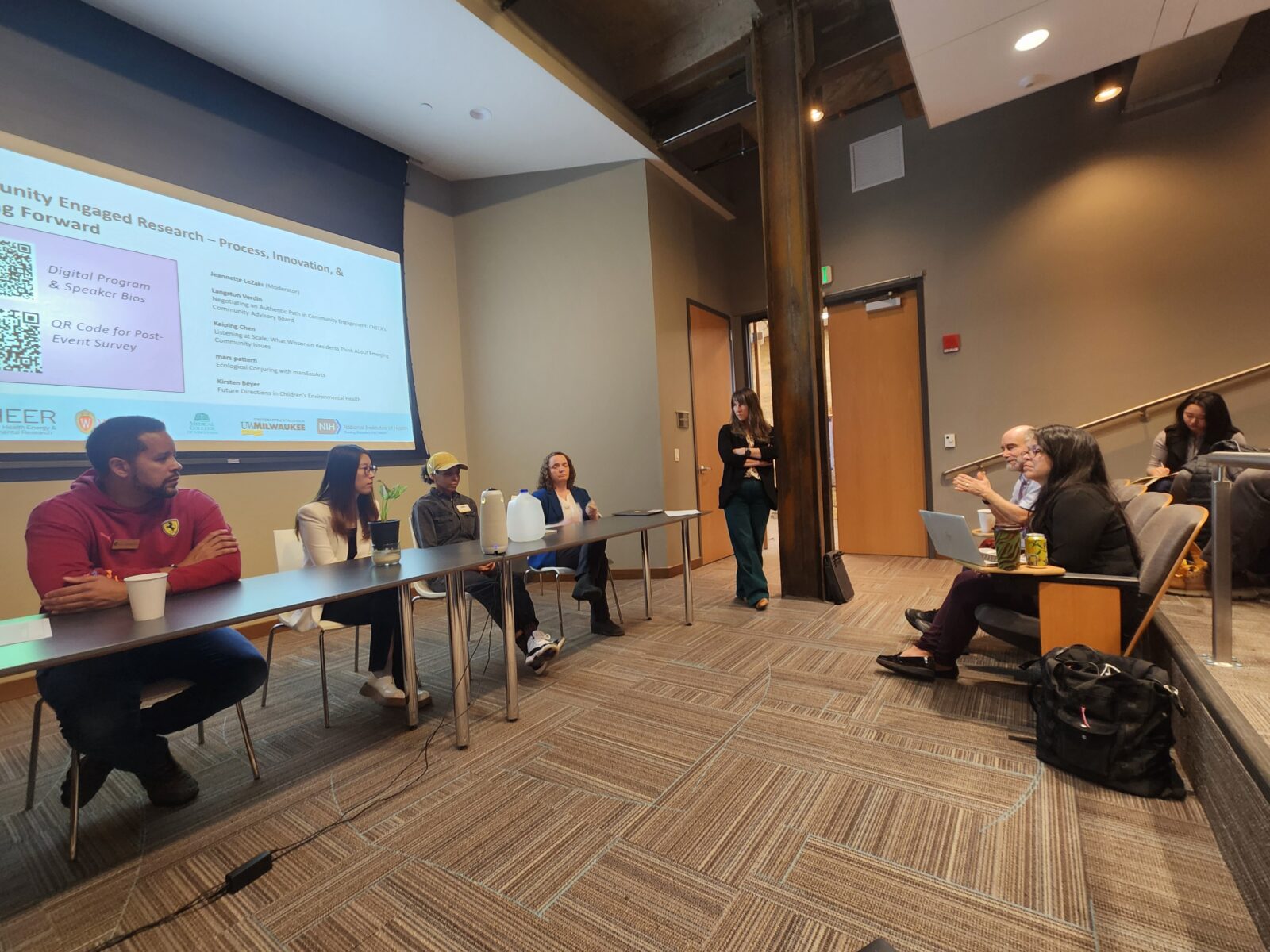 Photo of the community engagement panel at the CHEER Symposium.